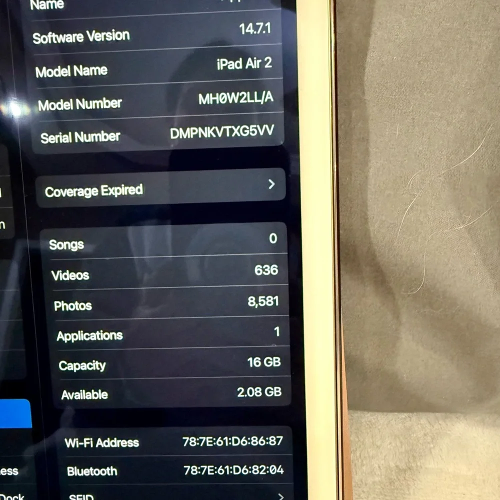 Apple iPad Air 2 - Gold 16GB - WiFi